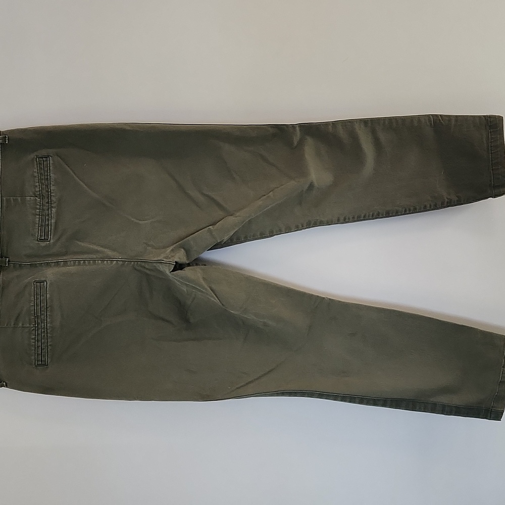 Old Navy Moss Landing Green Pixie Chino Pants Size 10 – High-Rise Skinny Ankle - Picture 13 of 13